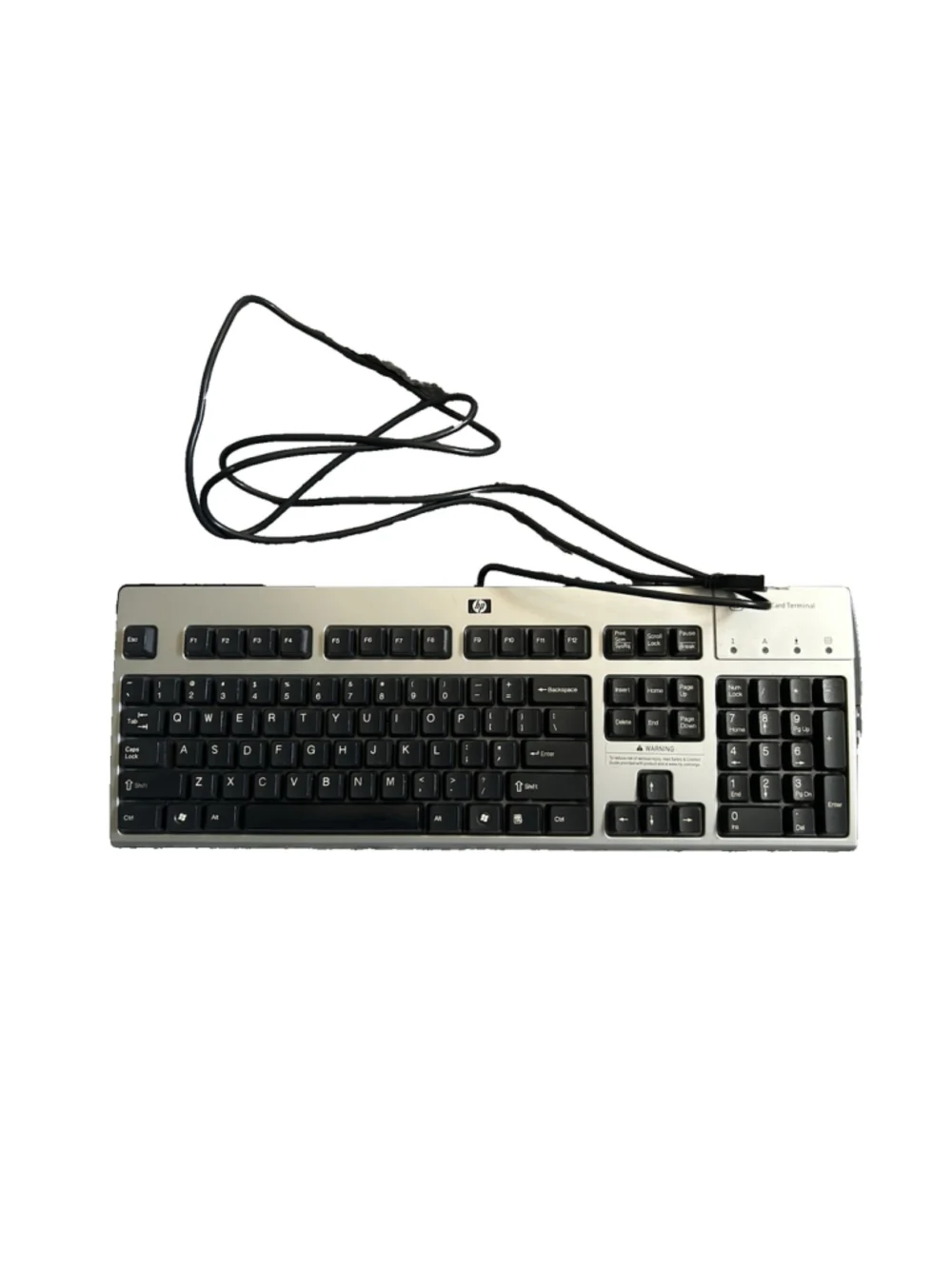 HP Keyboard Wired Smart Card Terminal Model: KUS0133 USB Keyboard Black Keys